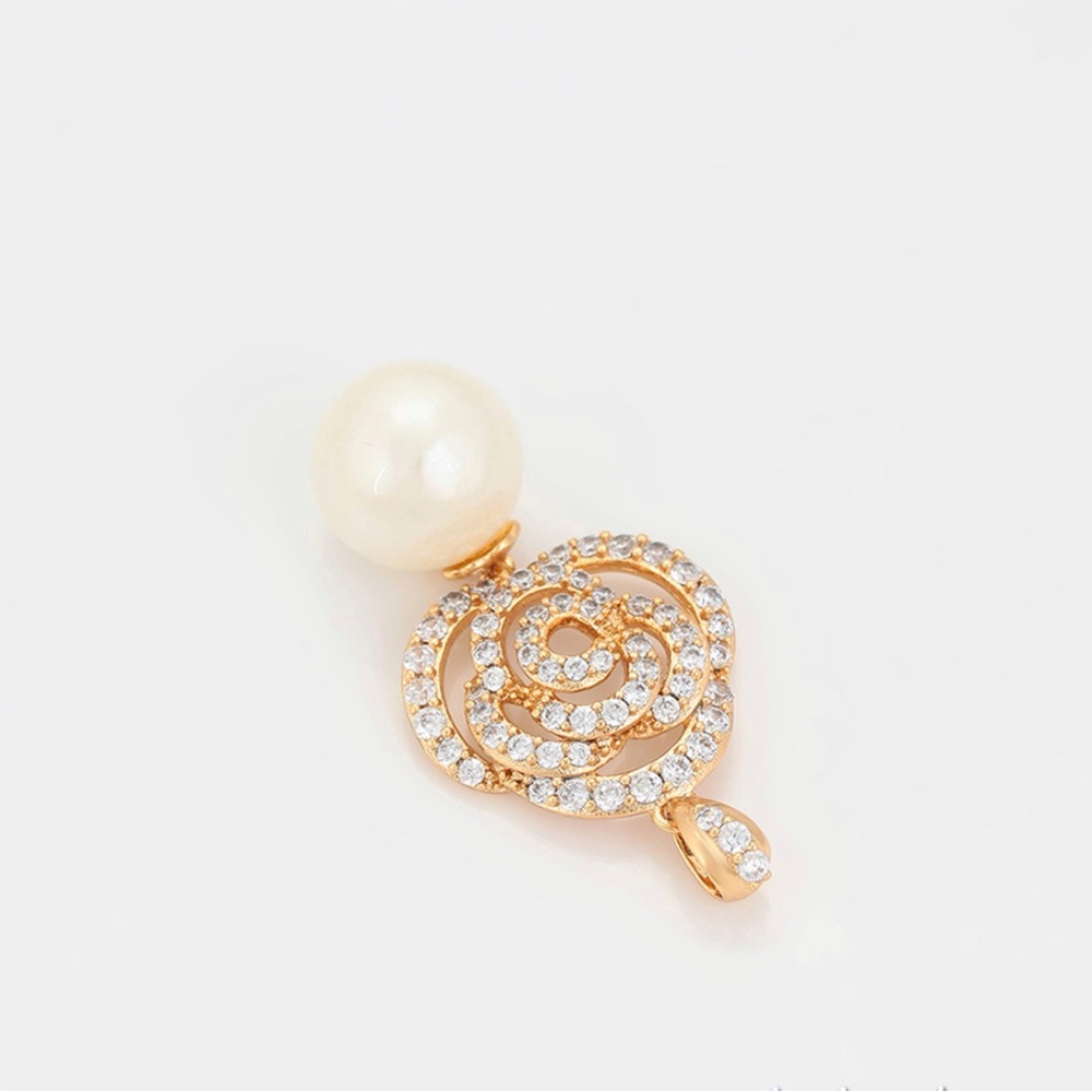Last 1 🔥 Pearl Necklace | 18K Gold Plated | Zircon Luxury Jewelry - Picture 3 of 10